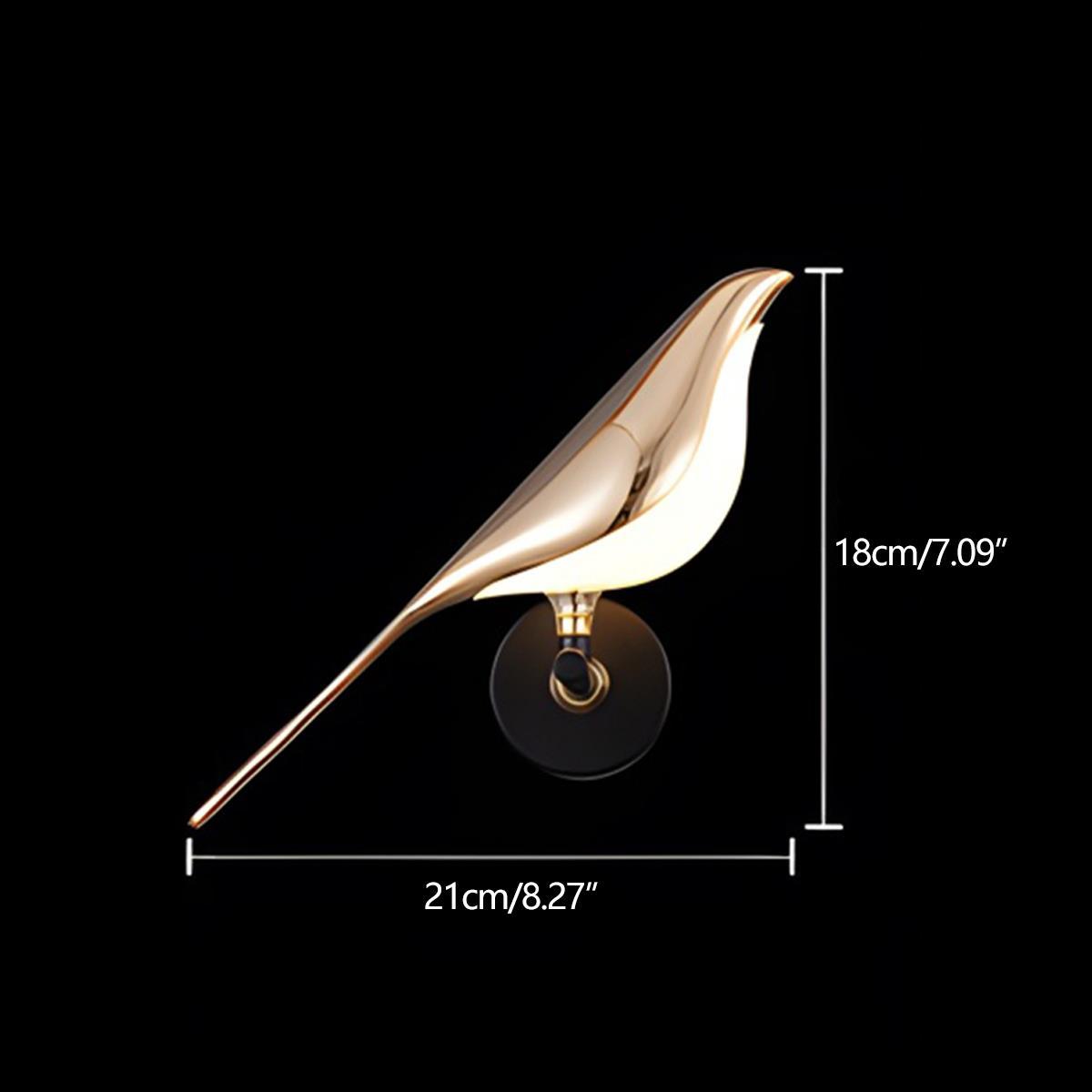 Modern Luxury Magpie Bird LED Indoor Wall Sconces - Flyachilles