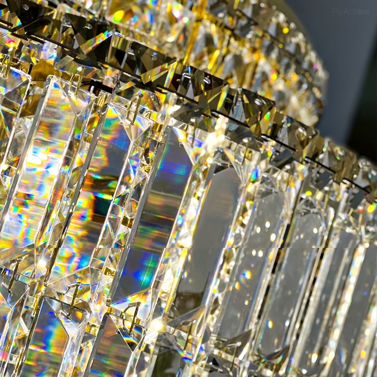 Modern Luxury Round Tiered Crystal LED Chandelier - Flyachilles