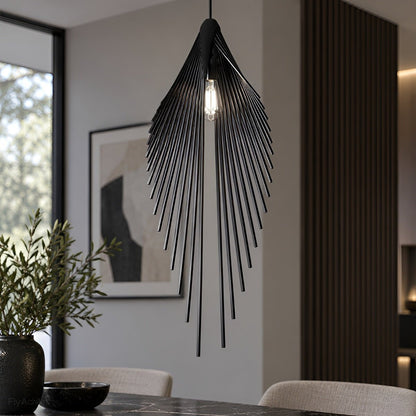 Modern Luxury Sculptural Feather LED Pendant Light - Flyachilles