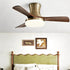 Modern Minimalist 3 - Blades DC Motor Reverse Full - Spectrum LED Ceiling Fan Light - Flyachilles