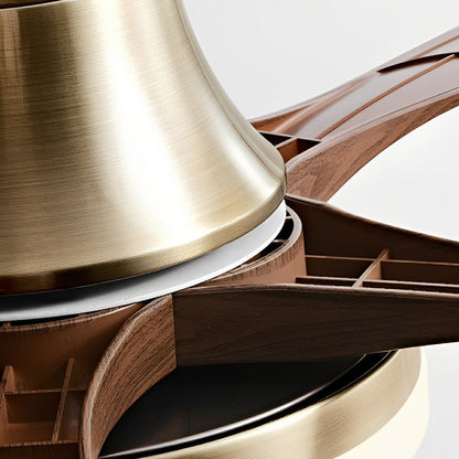 Modern Minimalist 3 - Blades DC Motor Reverse Full - Spectrum LED Ceiling Fan Light - Flyachilles