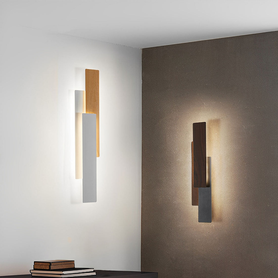 Modern Minimalist 3 - Tiered Rectangular LED Indoor Wall Sconces - Flyachilles