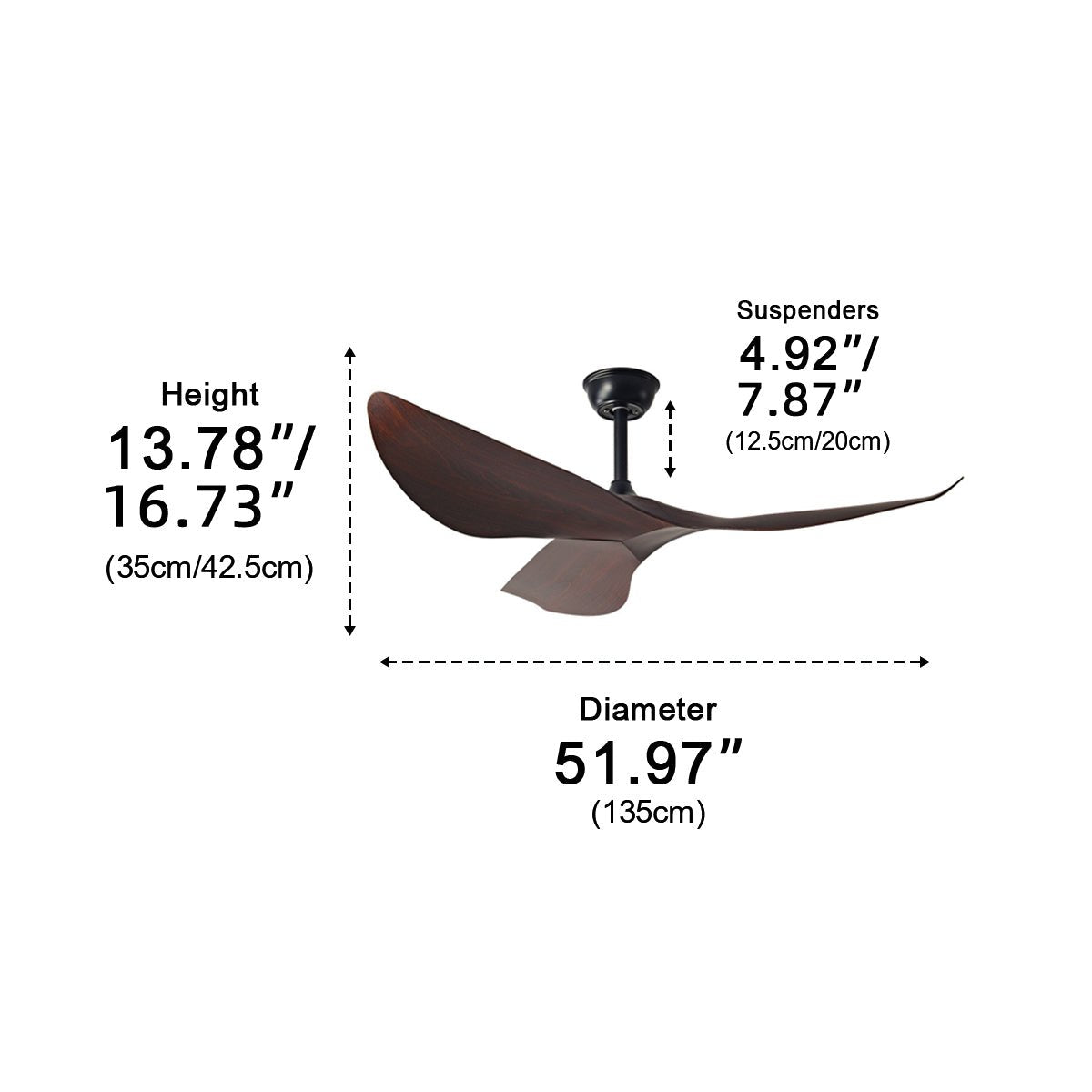 Modern Minimalist 6 - speed Reverse Frequency Ceiling Fan - Flyachilles