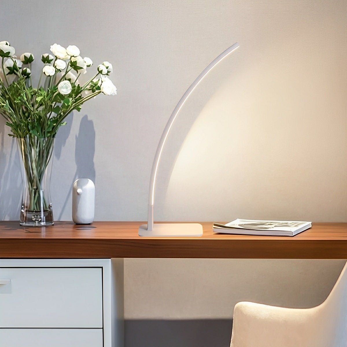 Modern Minimalist Arc LED Dimming Table Lamp - Flyachilles
