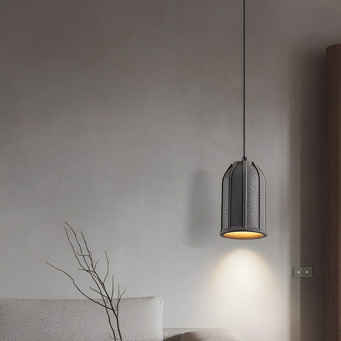 Modern Minimalist Bell Cement LED Pendant Lights - Flyachilles