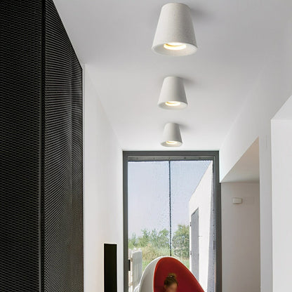 Modern Minimalist Cone - Shaped Cement LED Ceiling Lights - Flyachilles