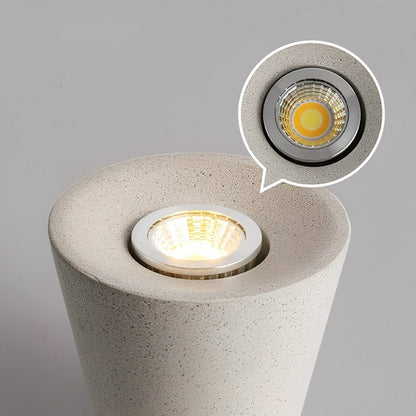 Modern Minimalist Cone - Shaped Cement LED Ceiling Lights - Flyachilles