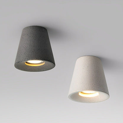 Modern Minimalist Cone - Shaped Cement LED Ceiling Lights - Flyachilles