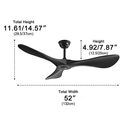 Modern Minimalist DC Motor Reverse Ceiling Fan - Flyachilles