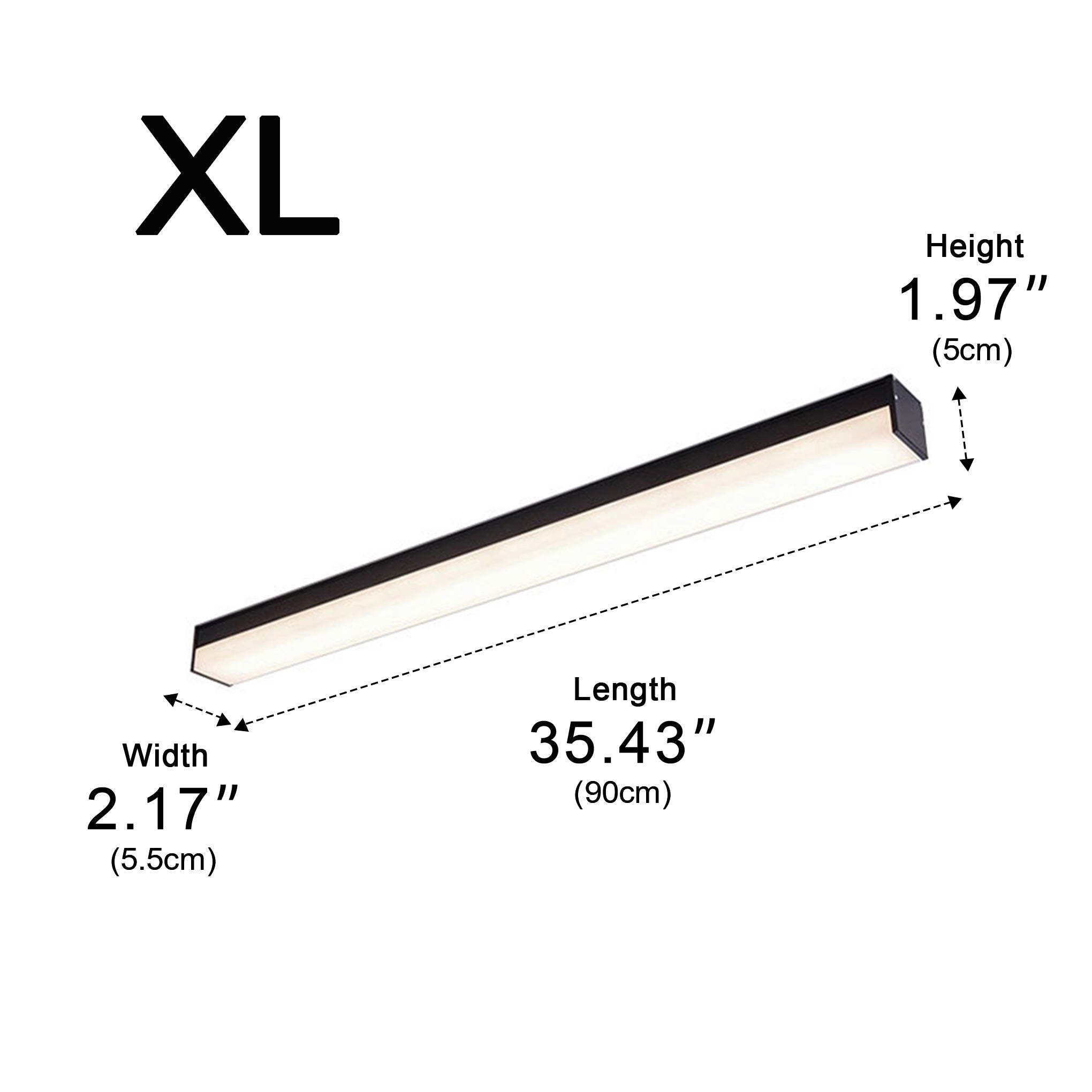 Modern Minimalist Dimming LED Long Strip Indoor Ceiling Light - Flyachilles