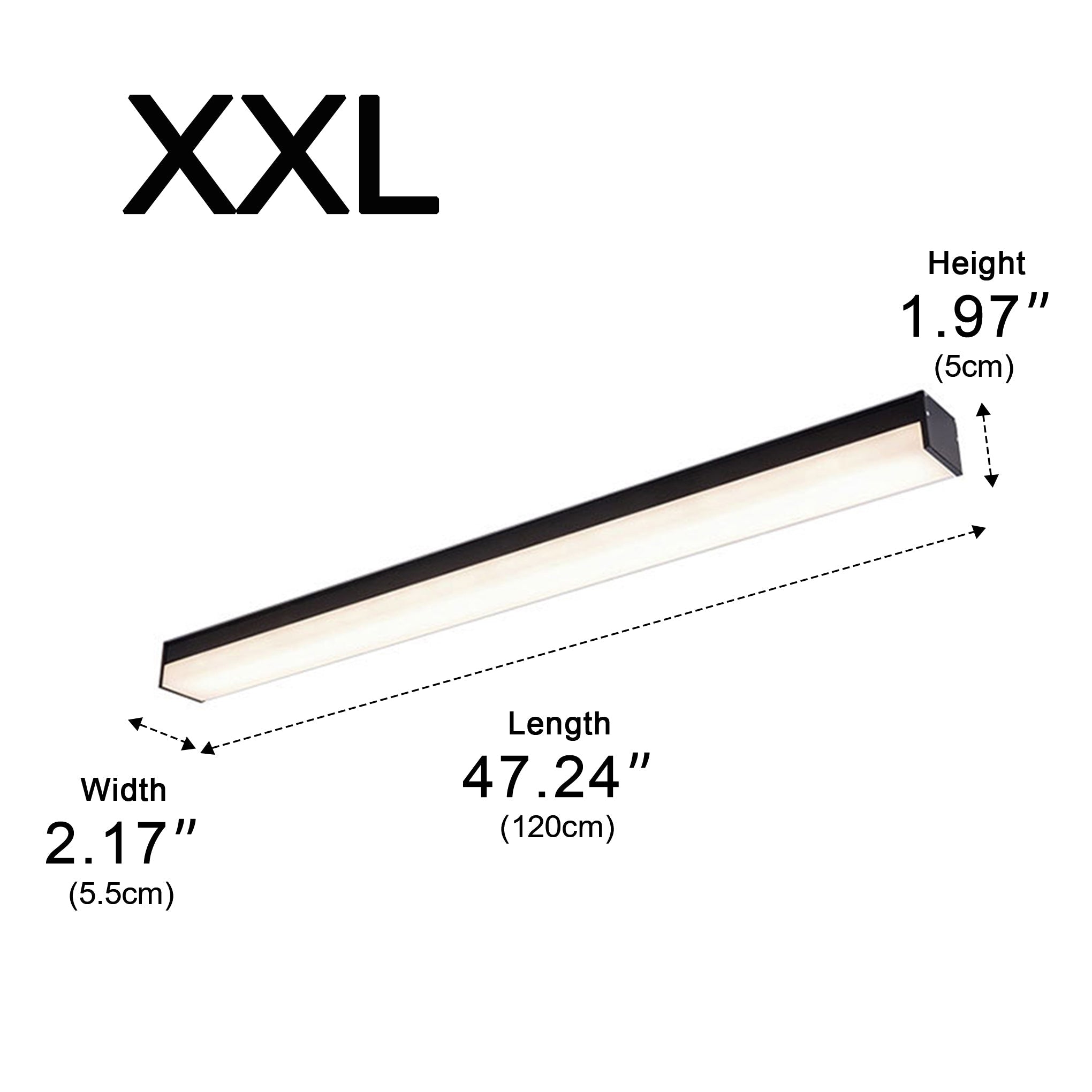Modern Minimalist Dimming LED Long Strip Indoor Ceiling Light - Flyachilles