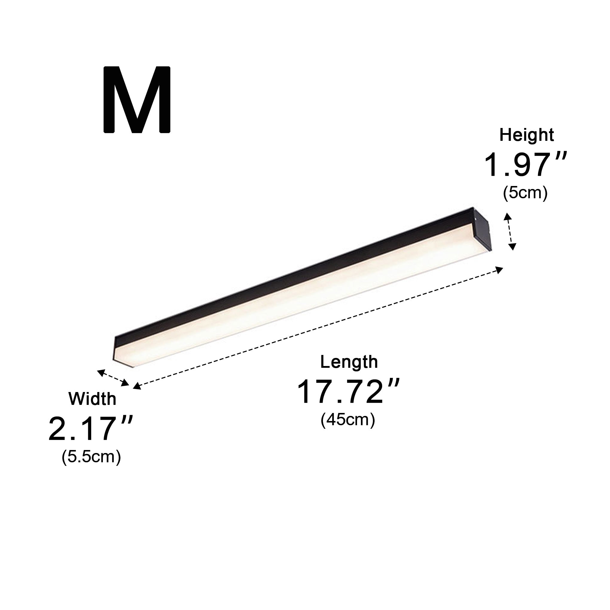 Modern Minimalist Dimming LED Long Strip Indoor Ceiling Light - Flyachilles
