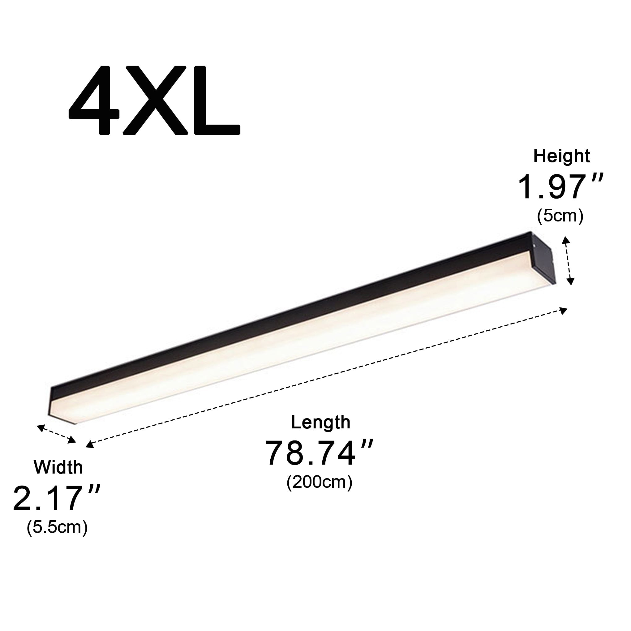 Modern Minimalist Dimming LED Long Strip Indoor Ceiling Light - Flyachilles