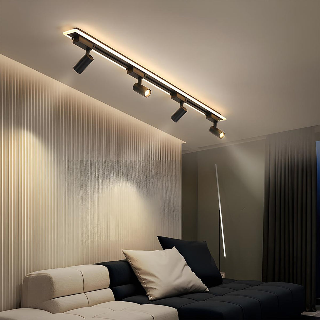 Modern Minimalist DIY Long Strip Track Spotlight LED Ceiling Light - Flyachilles