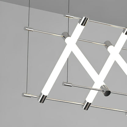 Modern Minimalist Fishbone Light Combination Bar Chandelier - Flyachilles