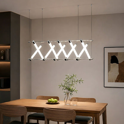 Modern Minimalist Fishbone Light Combination Bar Chandelier - Flyachilles