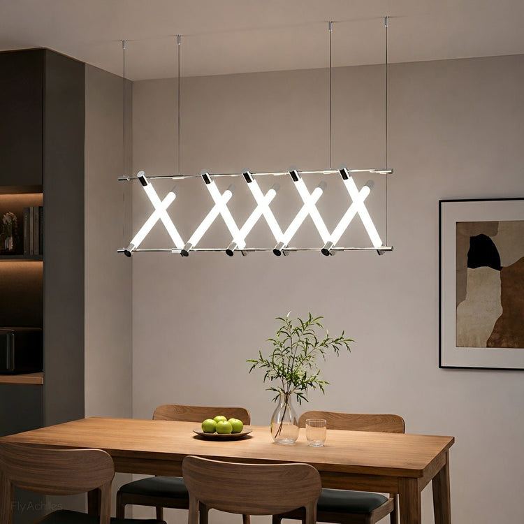 Modern Minimalist Fishbone Light Combination Bar Chandelier - Flyachilles