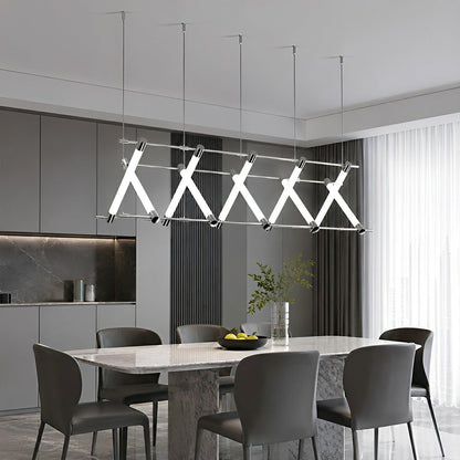 Modern Minimalist Fishbone Light Combination Bar Chandelier - Flyachilles