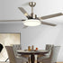 Modern Minimalist Five - leaf Stainless Steel Ceiling Fan - Flyachilles