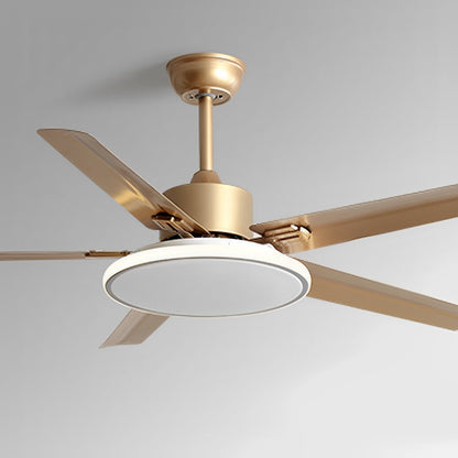 Modern Minimalist Five - leaf Stainless Steel Ceiling Fan - Flyachilles