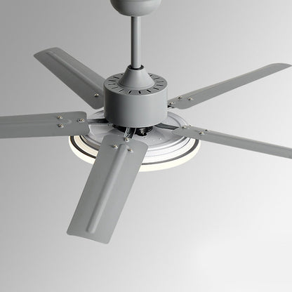 Modern Minimalist Five - leaf Stainless Steel Ceiling Fan - Flyachilles