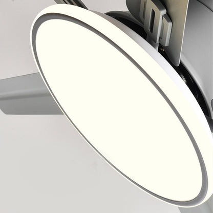 Modern Minimalist Five - leaf Stainless Steel Ceiling Fan - Flyachilles