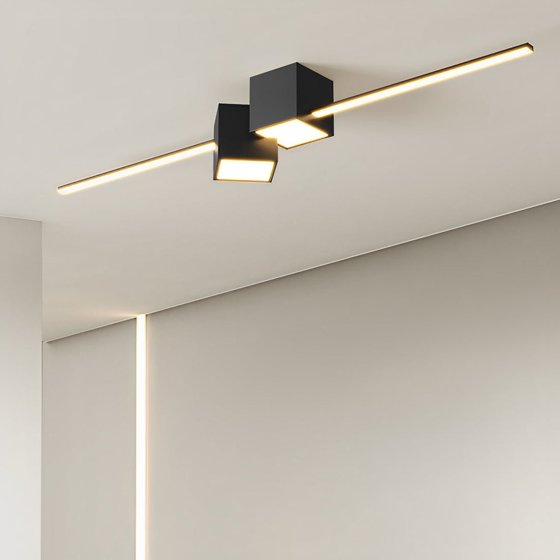 Modern Minimalist Geometric LED Long Strip Indoor Ceiling Light - Flyachilles