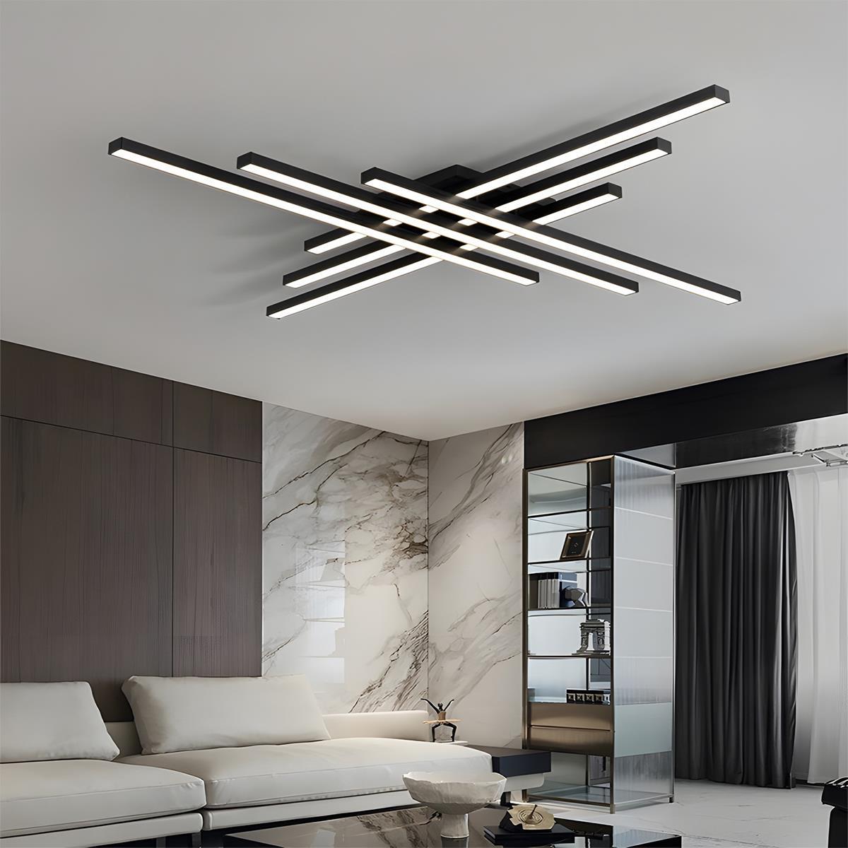Modern Minimalist Geometric Long Strip LED Ceiling Light - Flyachilles