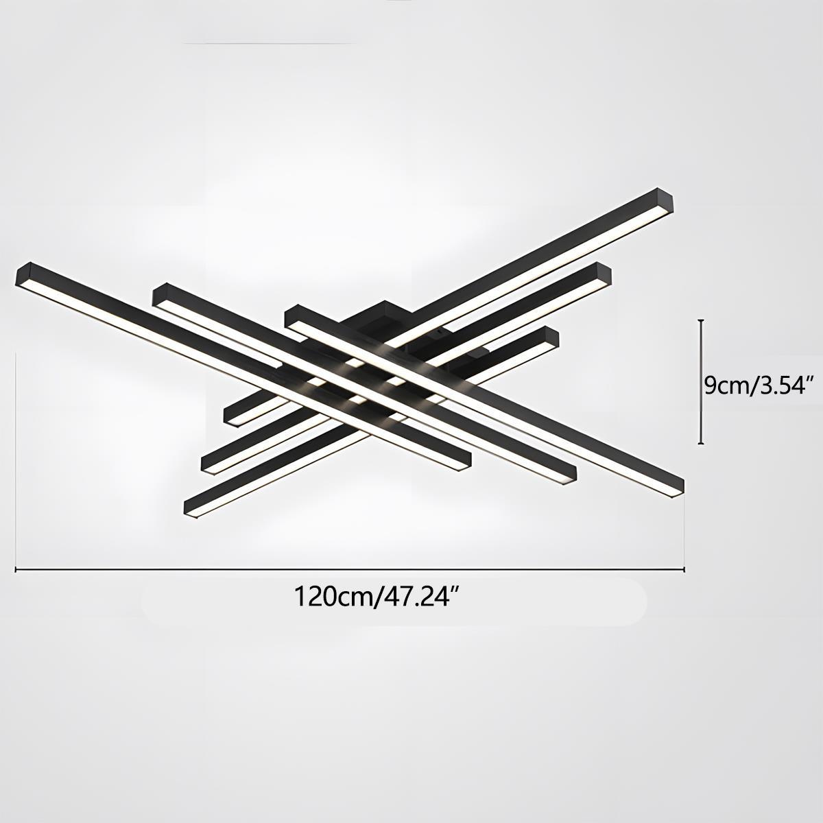 Modern Minimalist Geometric Long Strip LED Ceiling Light - Flyachilles