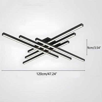 Modern Minimalist Geometric Long Strip LED Ceiling Light - Flyachilles