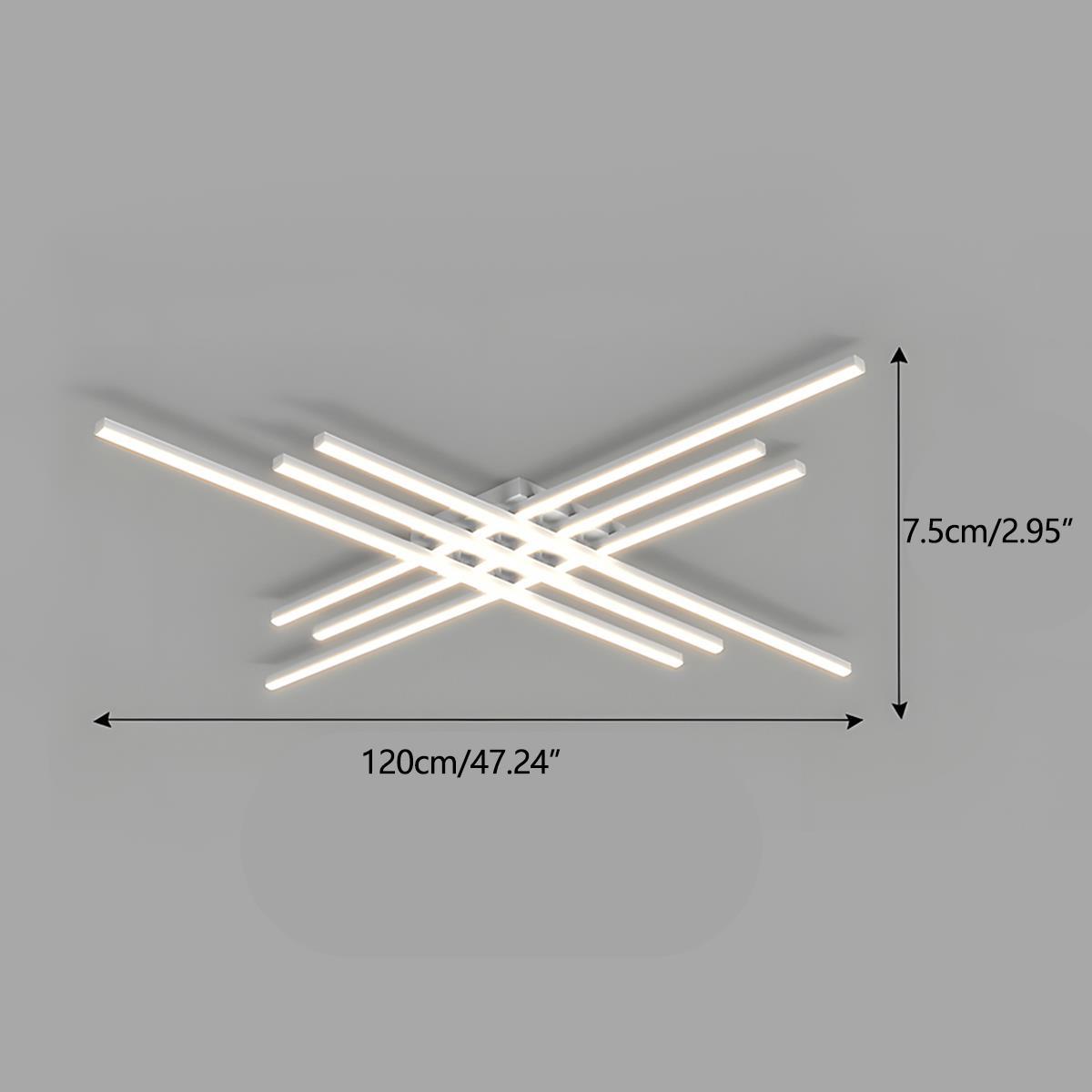 Modern Minimalist Geometric Long Strip LED Ceiling Light - Flyachilles