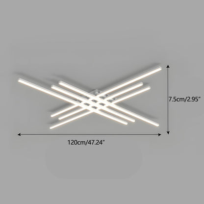 Modern Minimalist Geometric Long Strip LED Ceiling Light - Flyachilles