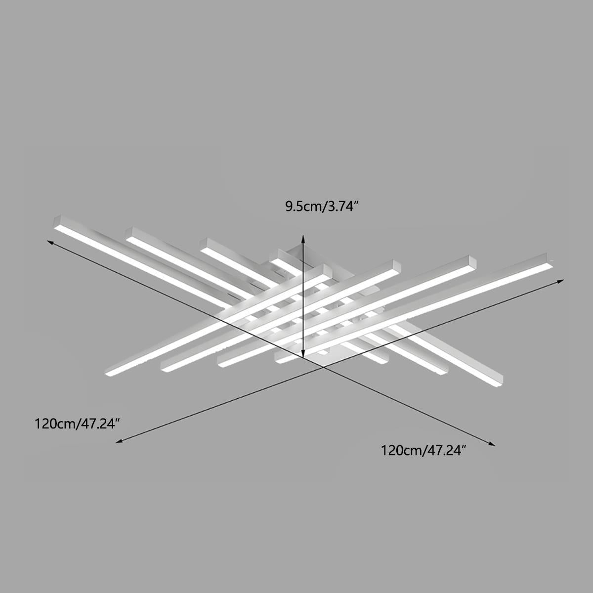 Modern Minimalist Geometric Long Strip LED Ceiling Light - Flyachilles