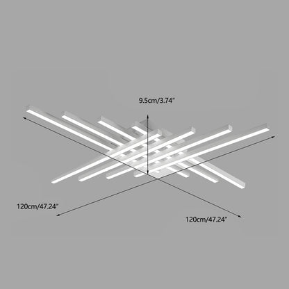 Modern Minimalist Geometric Long Strip LED Ceiling Light - Flyachilles