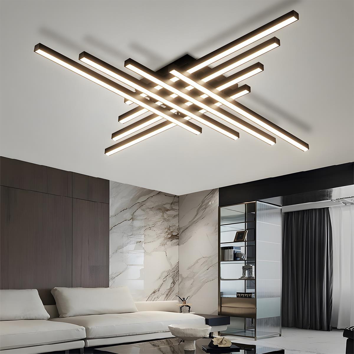 Modern Minimalist Geometric Long Strip LED Ceiling Light - Flyachilles