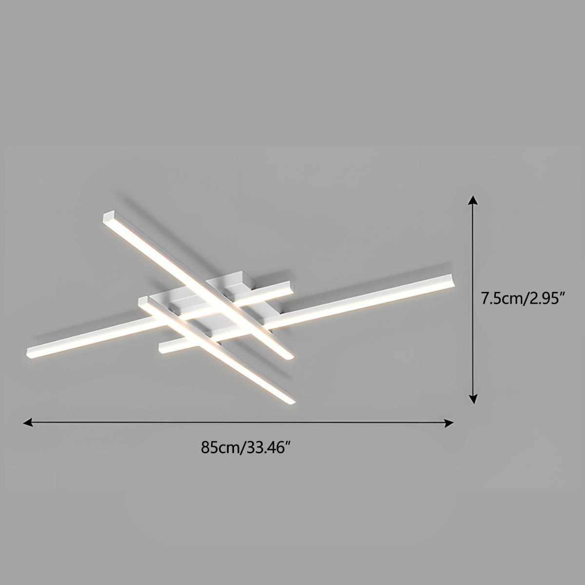 Modern Minimalist Geometric Long Strip LED Ceiling Light - Flyachilles