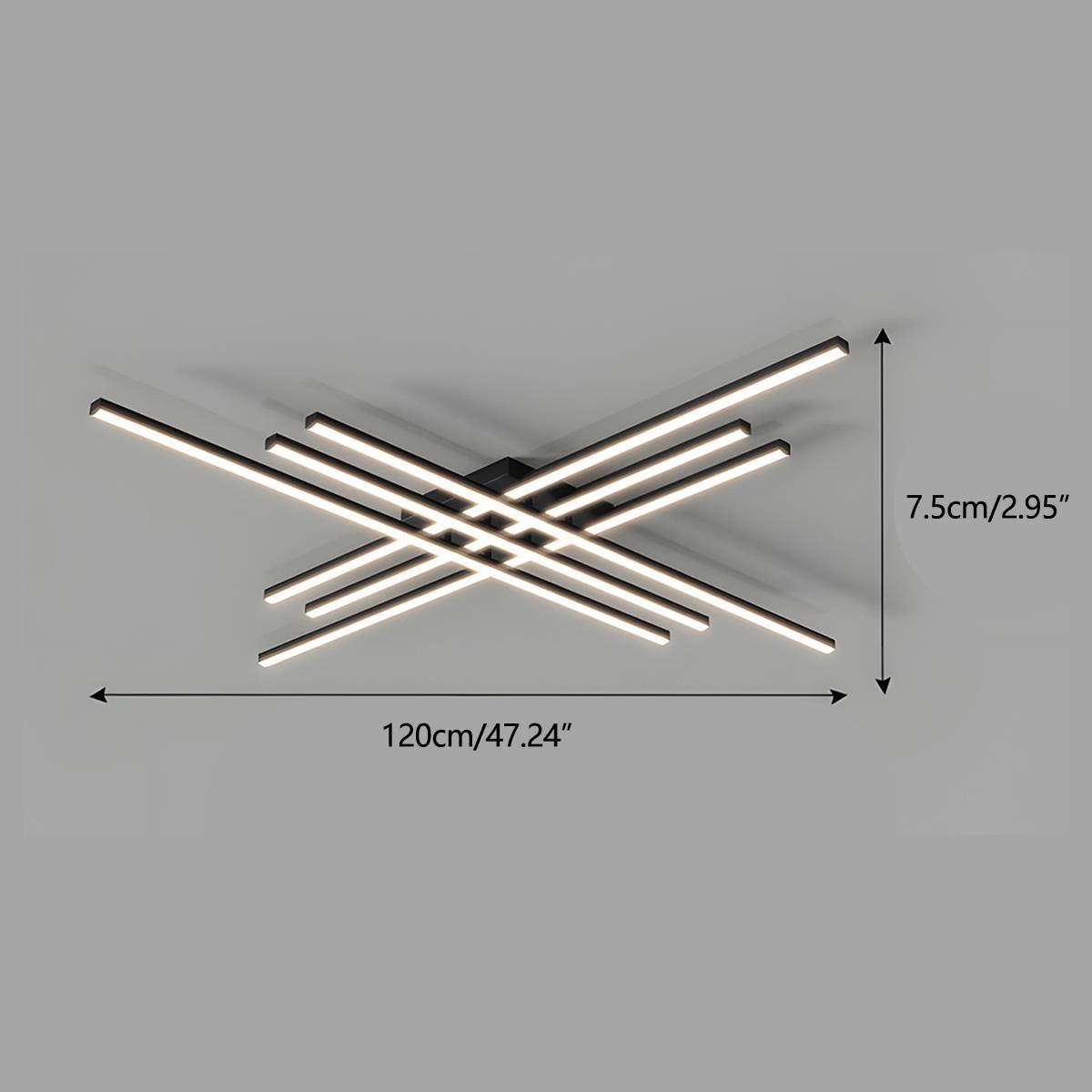 Modern Minimalist Geometric Long Strip LED Ceiling Light - Flyachilles