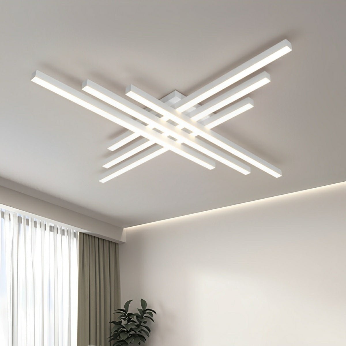 Modern Minimalist Geometric Long Strip LED Ceiling Light - Flyachilles