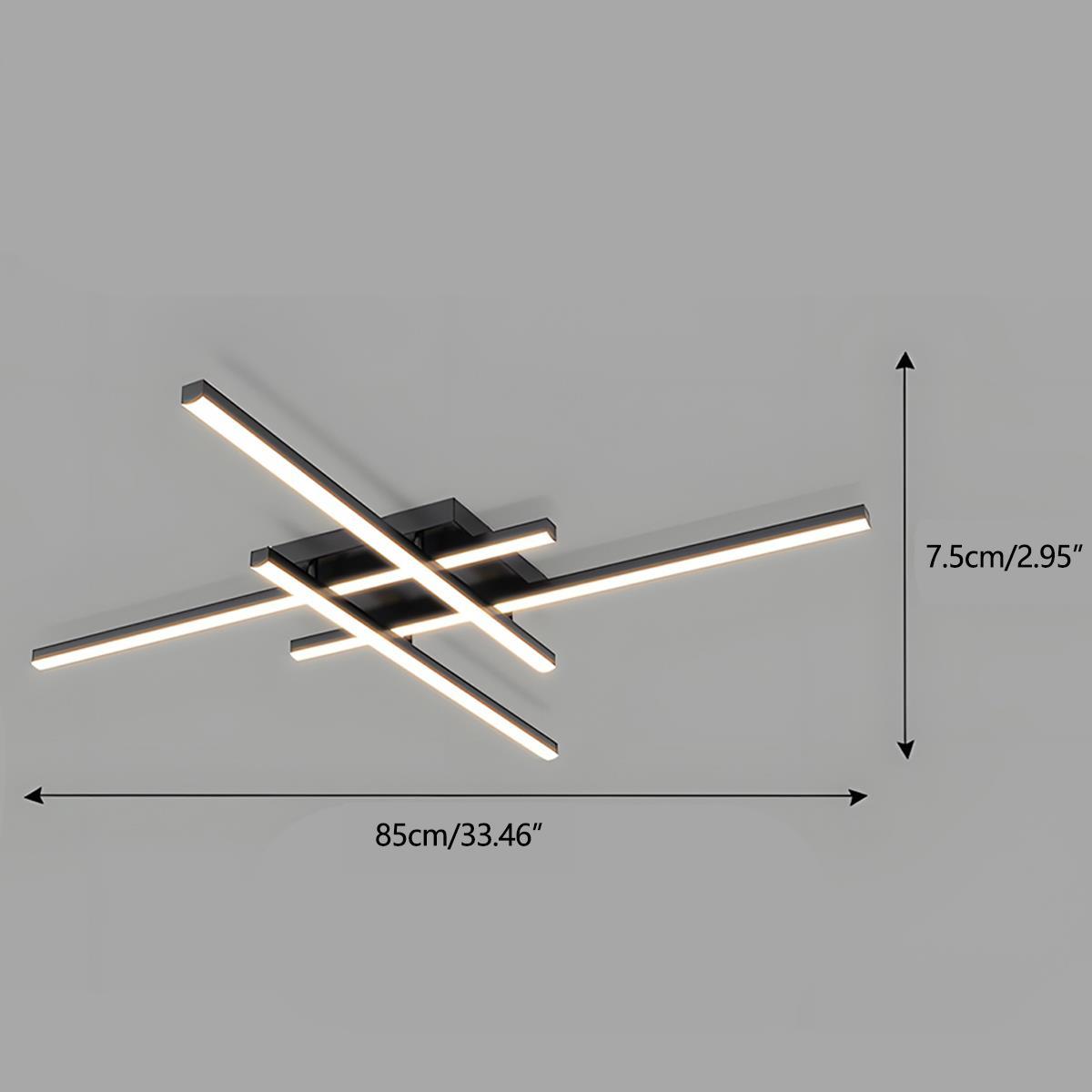 Modern Minimalist Geometric Long Strip LED Ceiling Light - Flyachilles