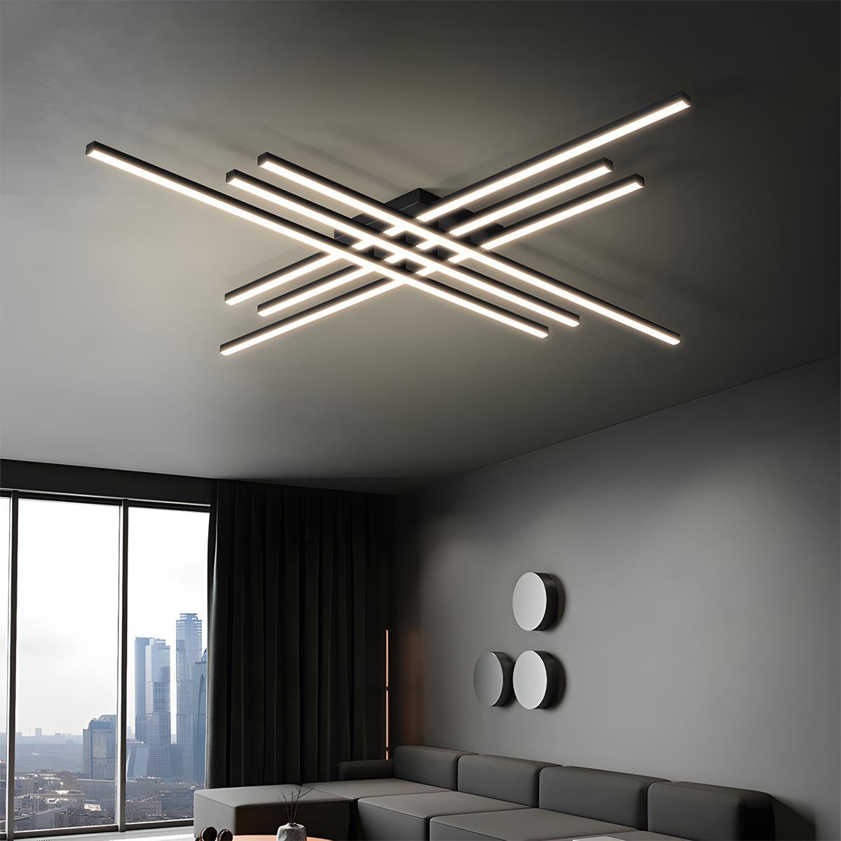 Modern Minimalist Geometric Long Strip LED Ceiling Light - Flyachilles