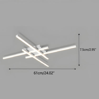 Modern Minimalist Geometric Long Strip LED Ceiling Light - Flyachilles