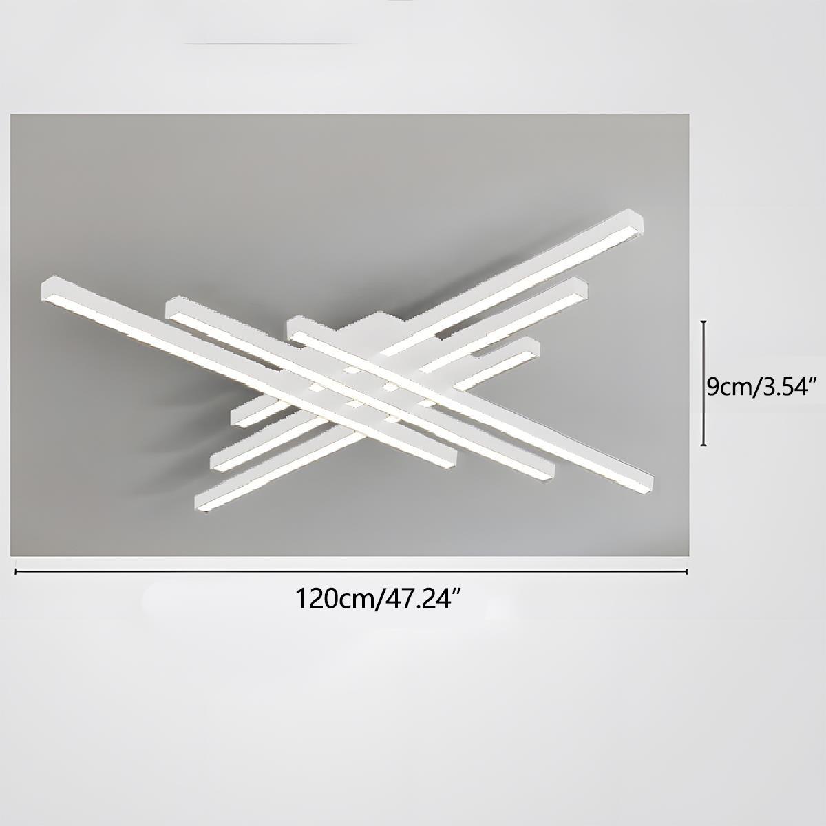 Modern Minimalist Geometric Long Strip LED Ceiling Light - Flyachilles