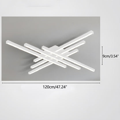 Modern Minimalist Geometric Long Strip LED Ceiling Light - Flyachilles