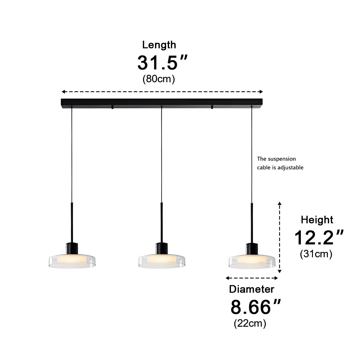 Modern Minimalist Glass Indoor Bar Pendant Lights - Flyachilles
