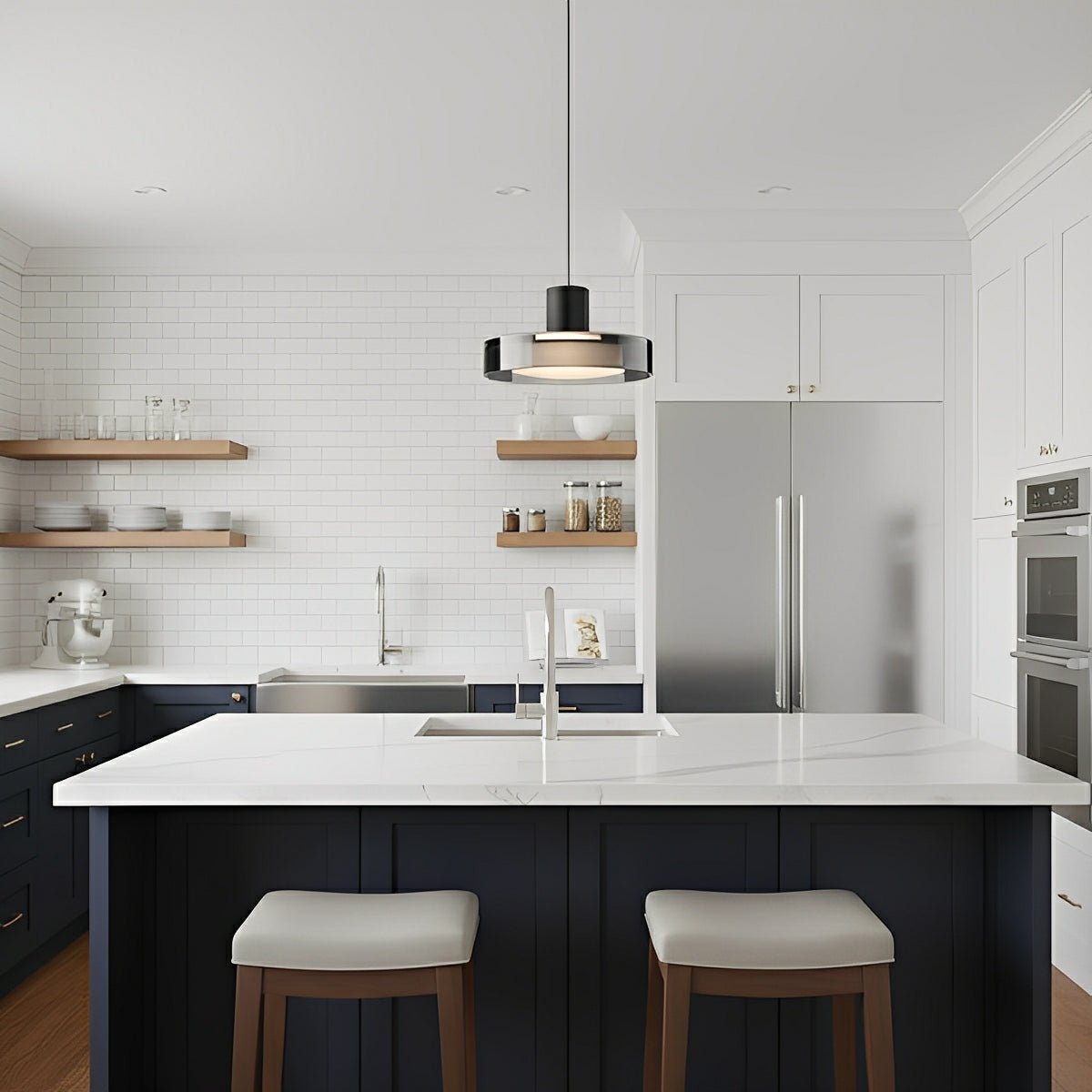 Modern Minimalist Glass Indoor Bar Pendant Lights - Flyachilles