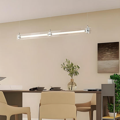Modern Minimalist Glass LED Frame Light Strip Pendant Lights - Flyachilles