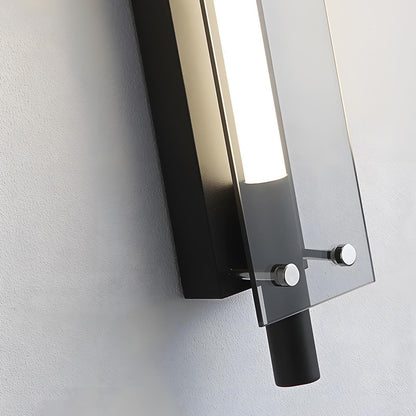 Modern Minimalist Glass Long Strip LED Indoor Wall Sconce - Flyachilles