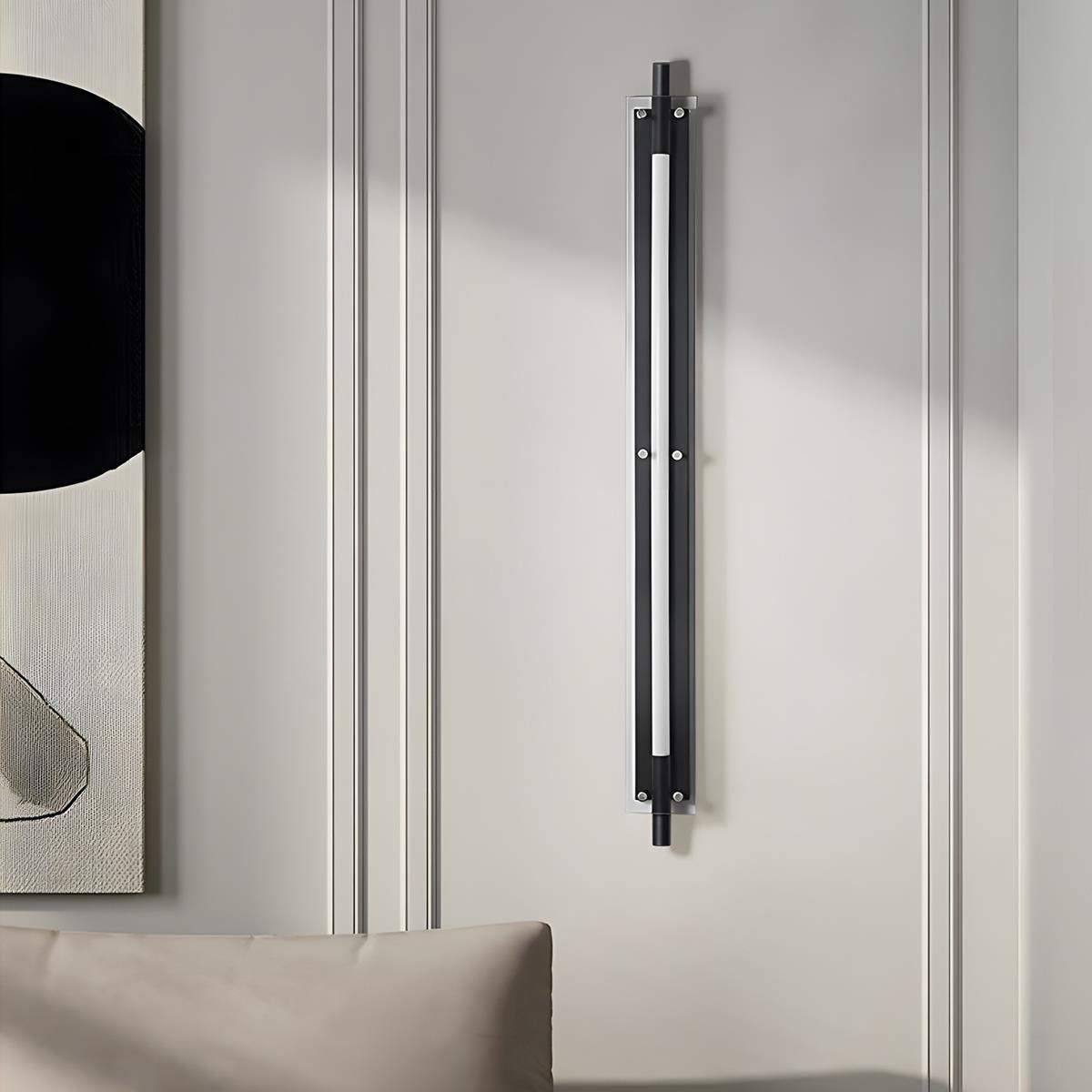 Modern Minimalist Glass Long Strip LED Indoor Wall Sconce - Flyachilles