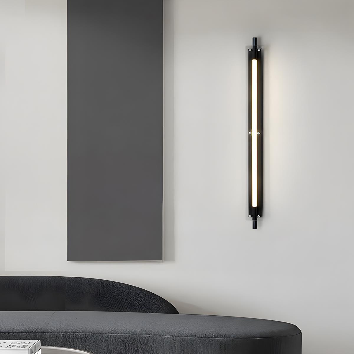 Modern Minimalist Glass Long Strip LED Indoor Wall Sconce - Flyachilles