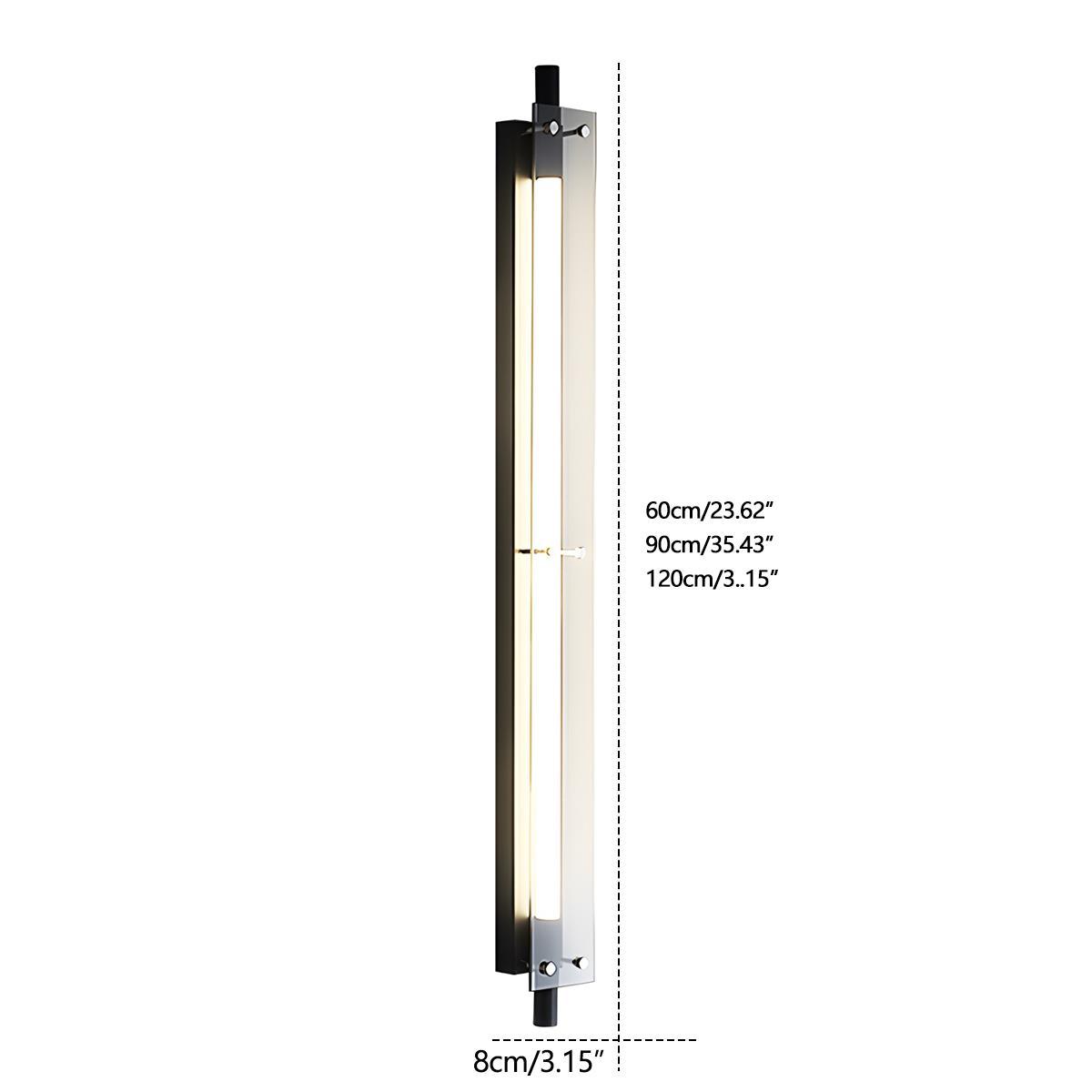 Modern Minimalist Glass Long Strip LED Indoor Wall Sconce - Flyachilles